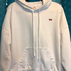 Levi’s Pullover Hood Sweatshirt Women’s White